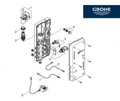 RECAMBIOS UNIDAD TERMOSTATICA DIGITAL ONDUS GROHE